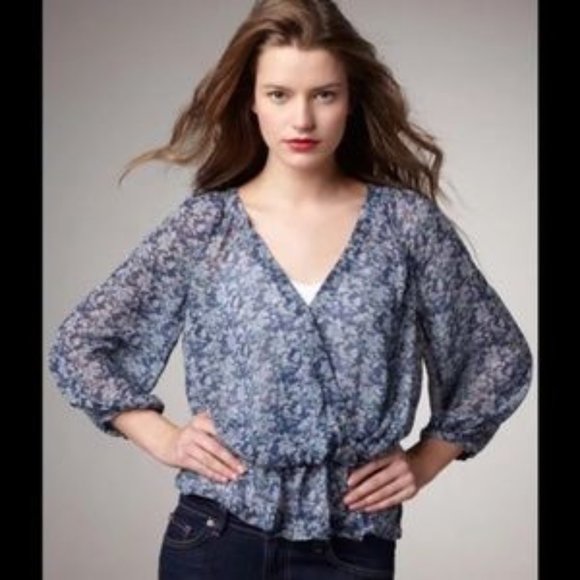NWOT  Joie Louvre Floral Silk Blouse - Picture 1 of 5